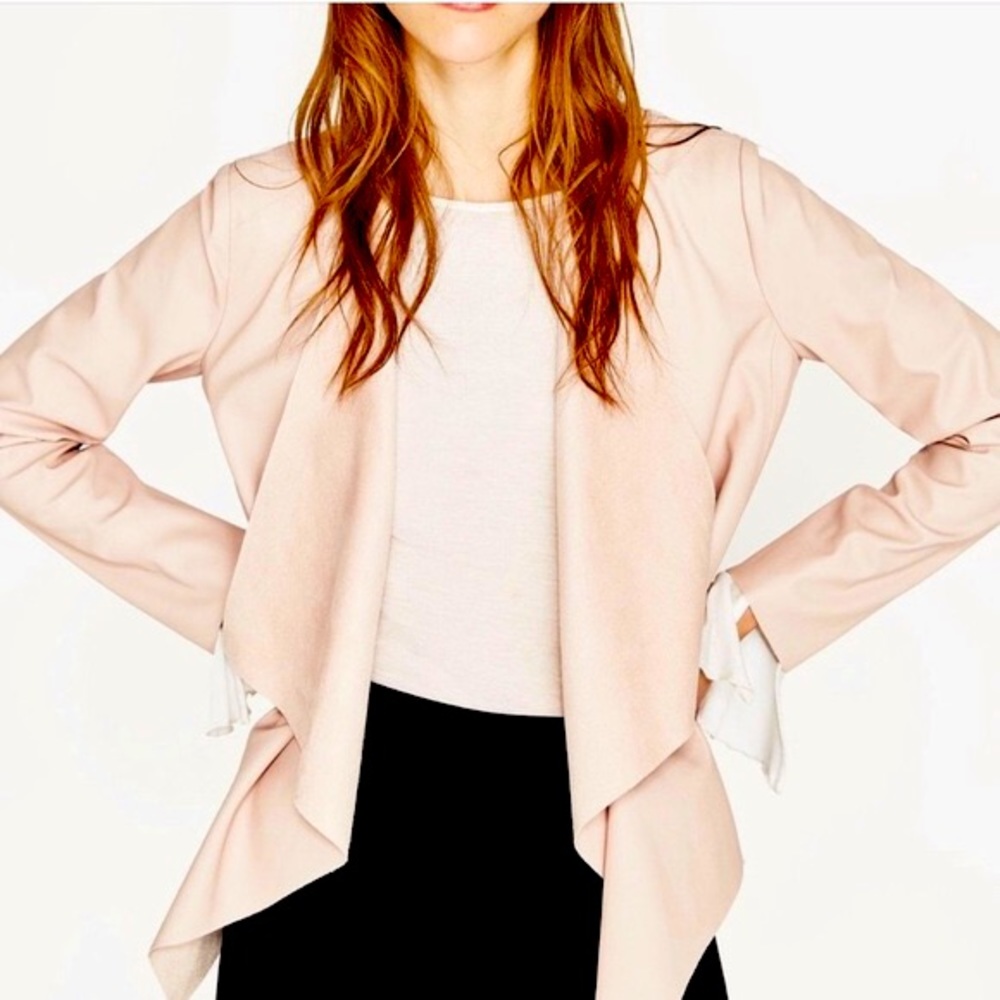 Zara Basic Collection Vegan Leather Jacket